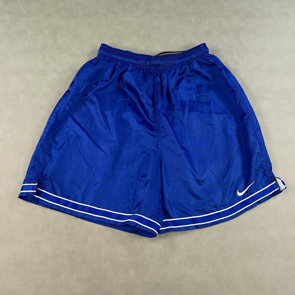 Vintage 90s Nike Silky Satin Glanz Athletic Dazzle Shorts Shiny Soccer Unlined S